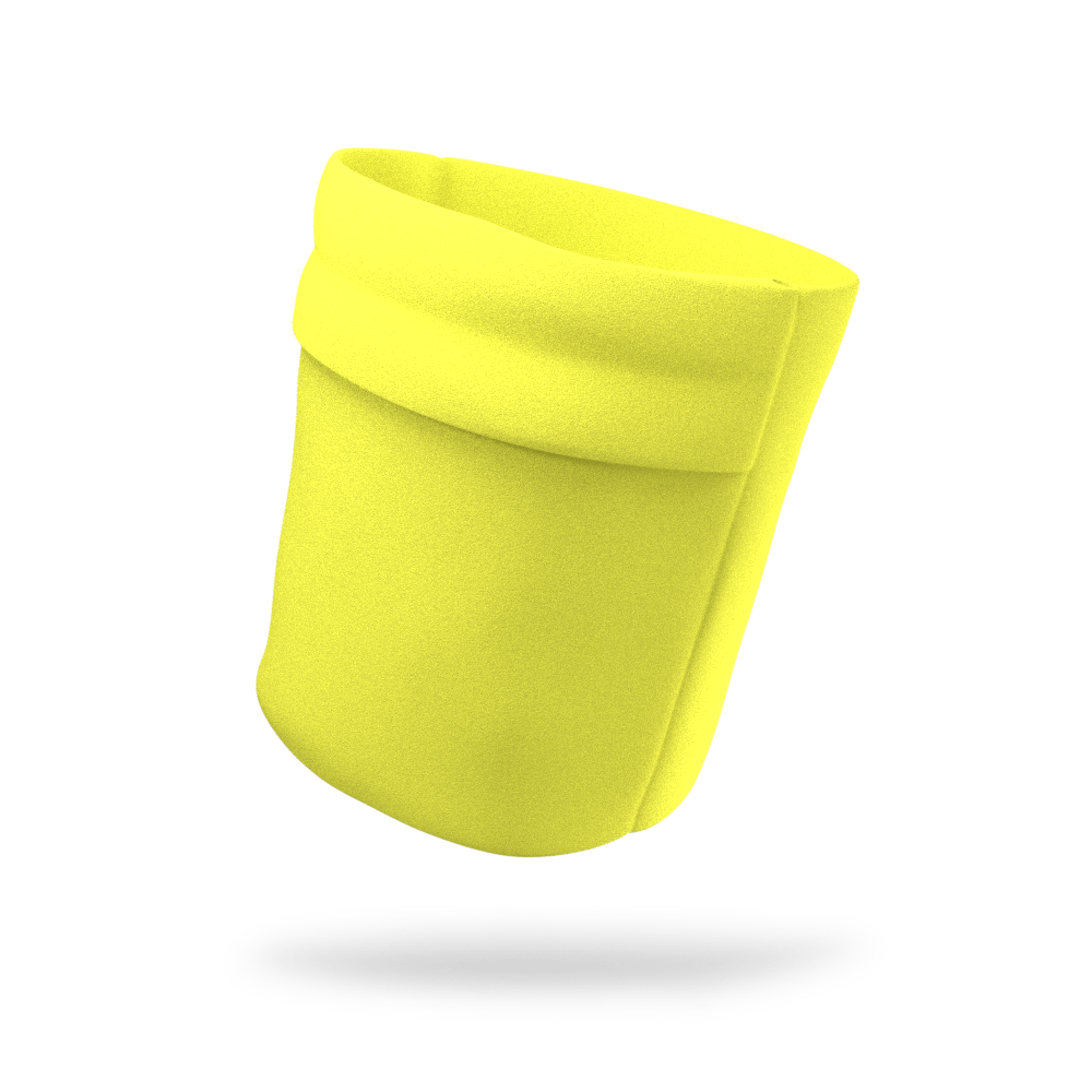 Electric Neon Yellow Solid Color Wicking Armband