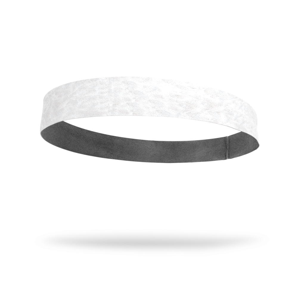 Snowflake White Solid Color Headband