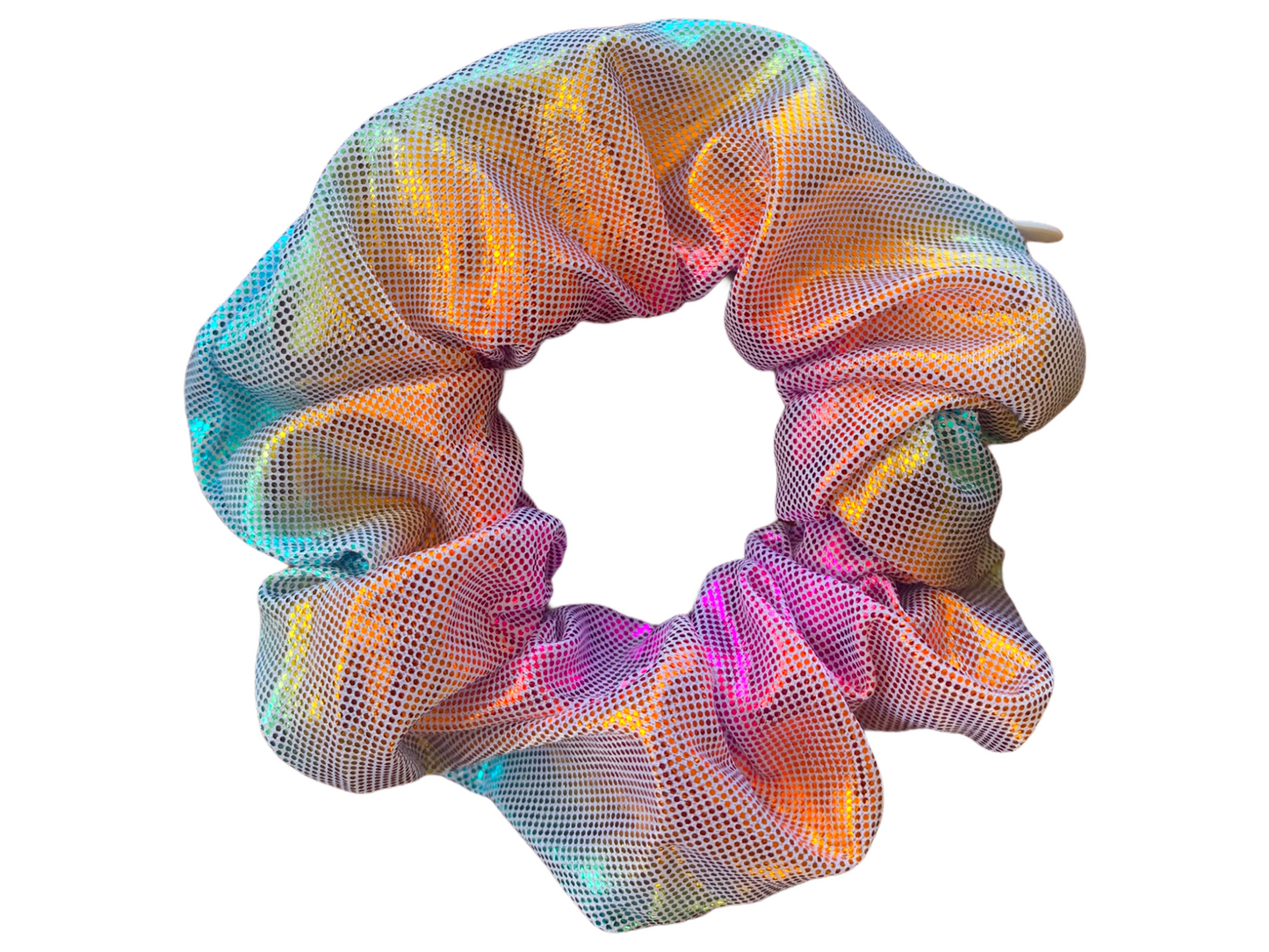 SecretZip Mermaid Metallic Dot Scrunchie