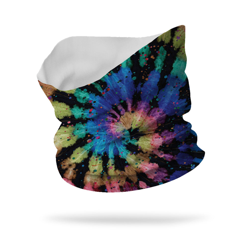 Lycra Tie Dye Celebration Neck Gaiter (12" length)