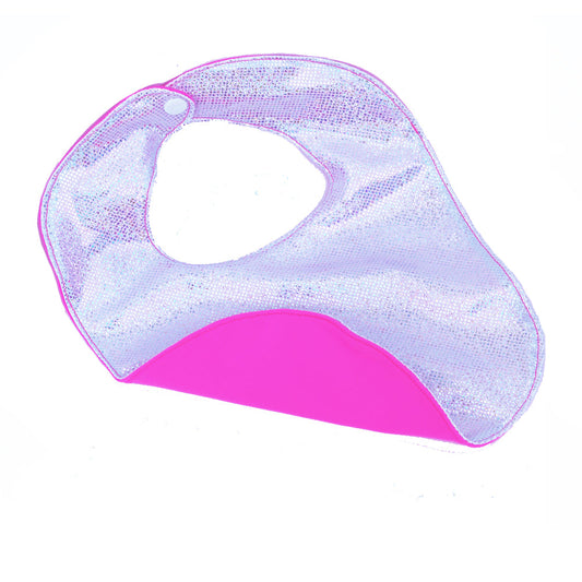 Baby Pink Shimmer Reversible Wicki Bib