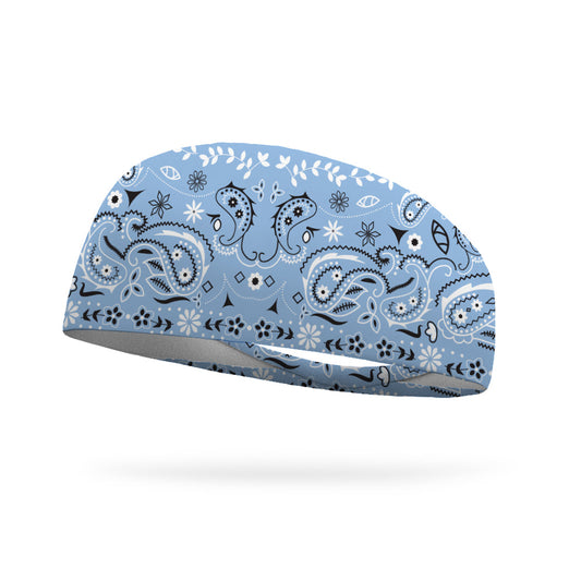 Light Blue Bandana Performance Wicking Headband