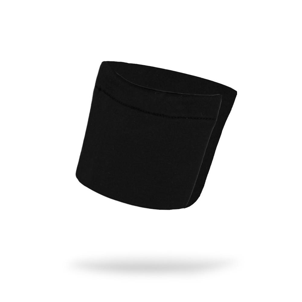 Midnight Black Solid Wicking Wristband - Bondi Band