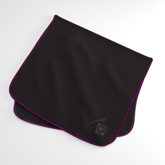 Midnight Black with Pink Trimmed Edge Small Wicking Sweat Towel