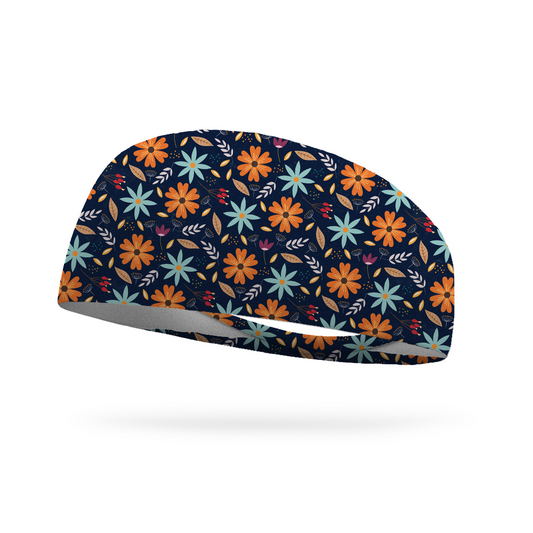 Blue Whimsy Wicking Performance Headband