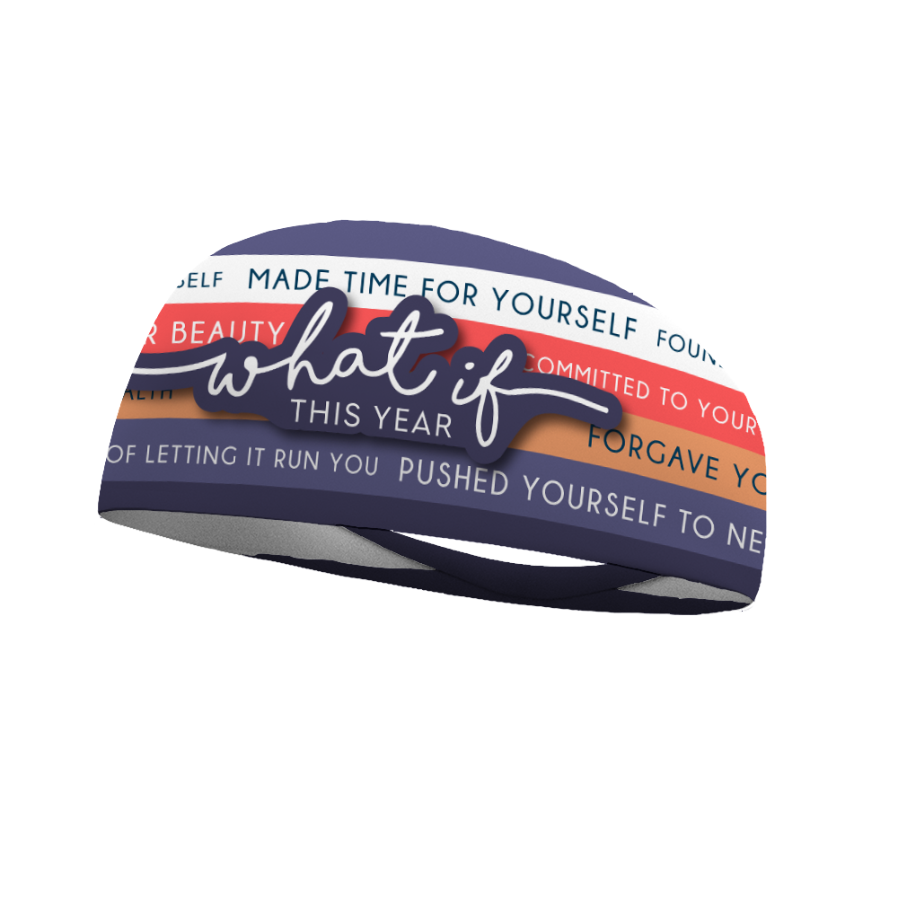 What If This Year Wicking Performance Headband
