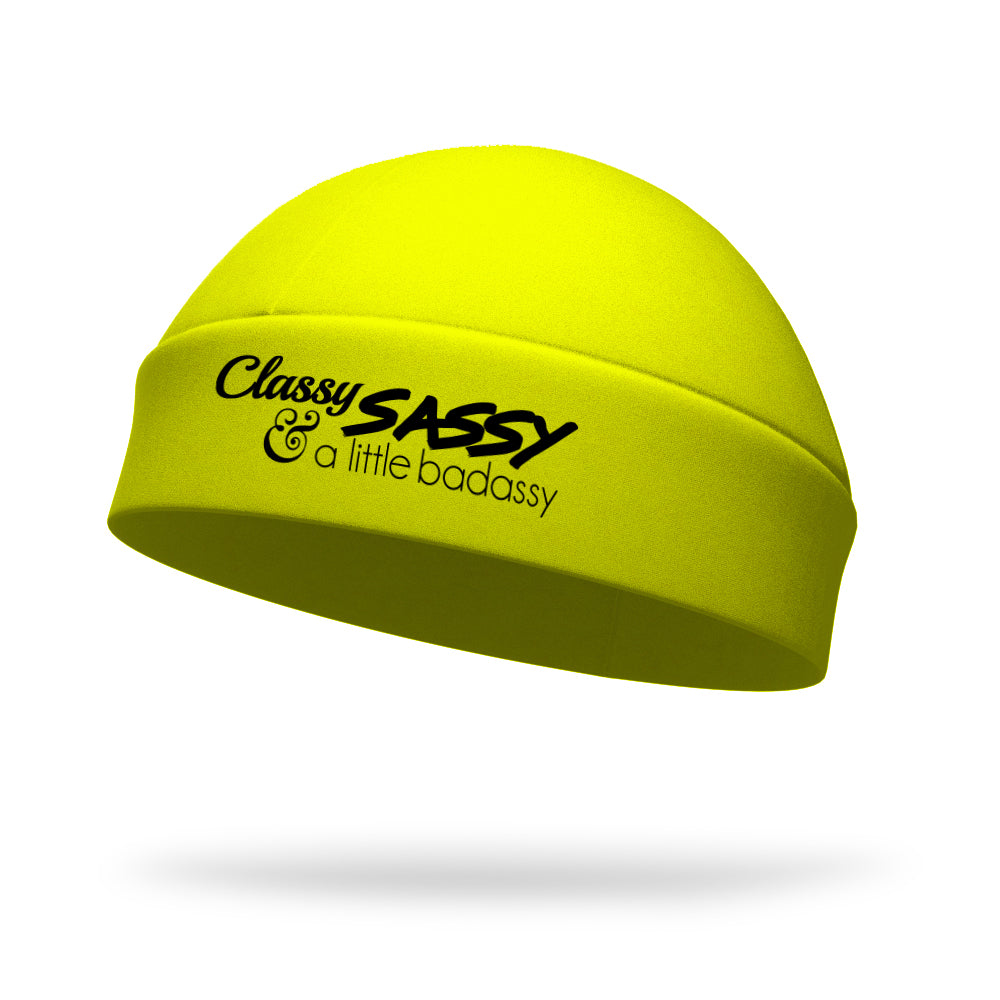 Classy Sassy and a Little Badassy Wicking Regular Hat - Black Logo