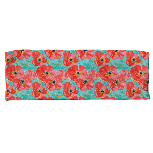 Coral Poppies Wicking Headband