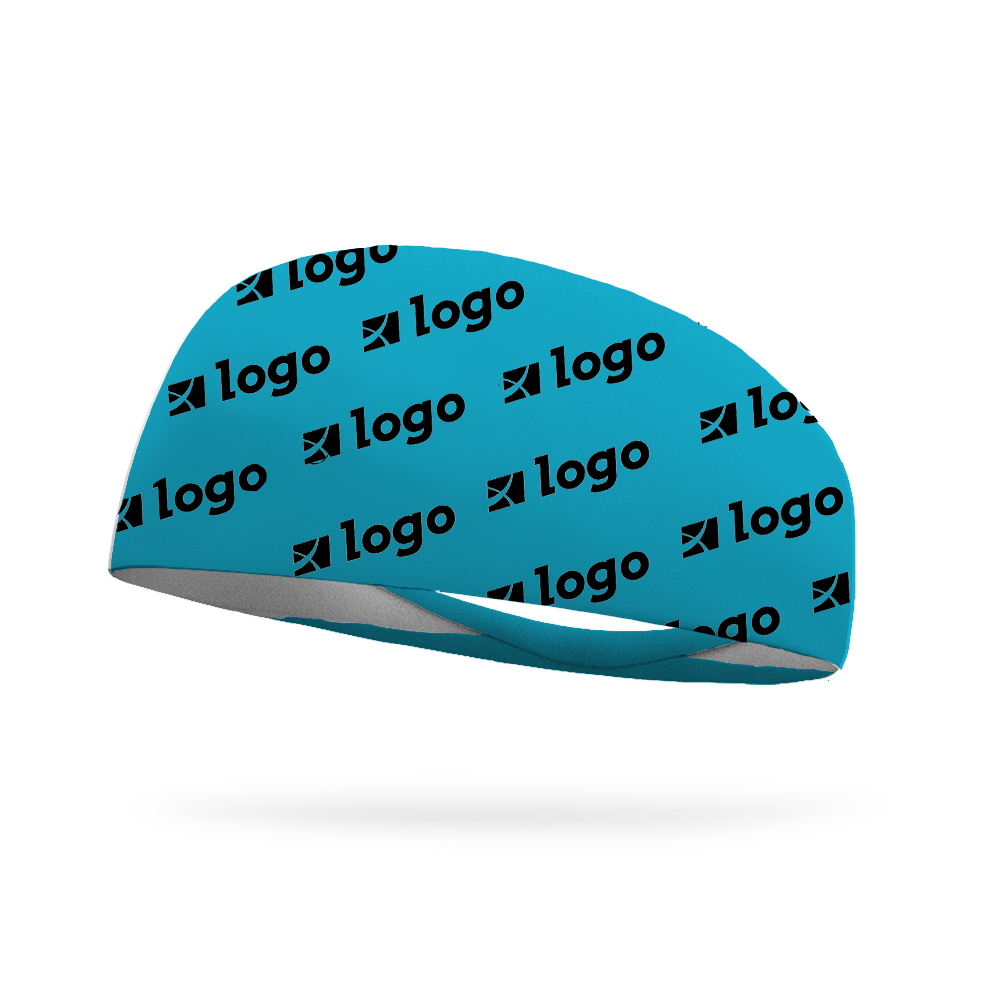 Custom Logo Repeat Tapered Headband