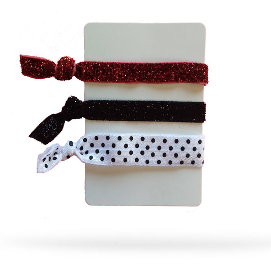 Dalmation Dots Pack of 3 Hair Ties