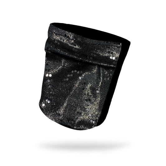 Dark Silver Shimmer Wicking Armband 6.22" Height