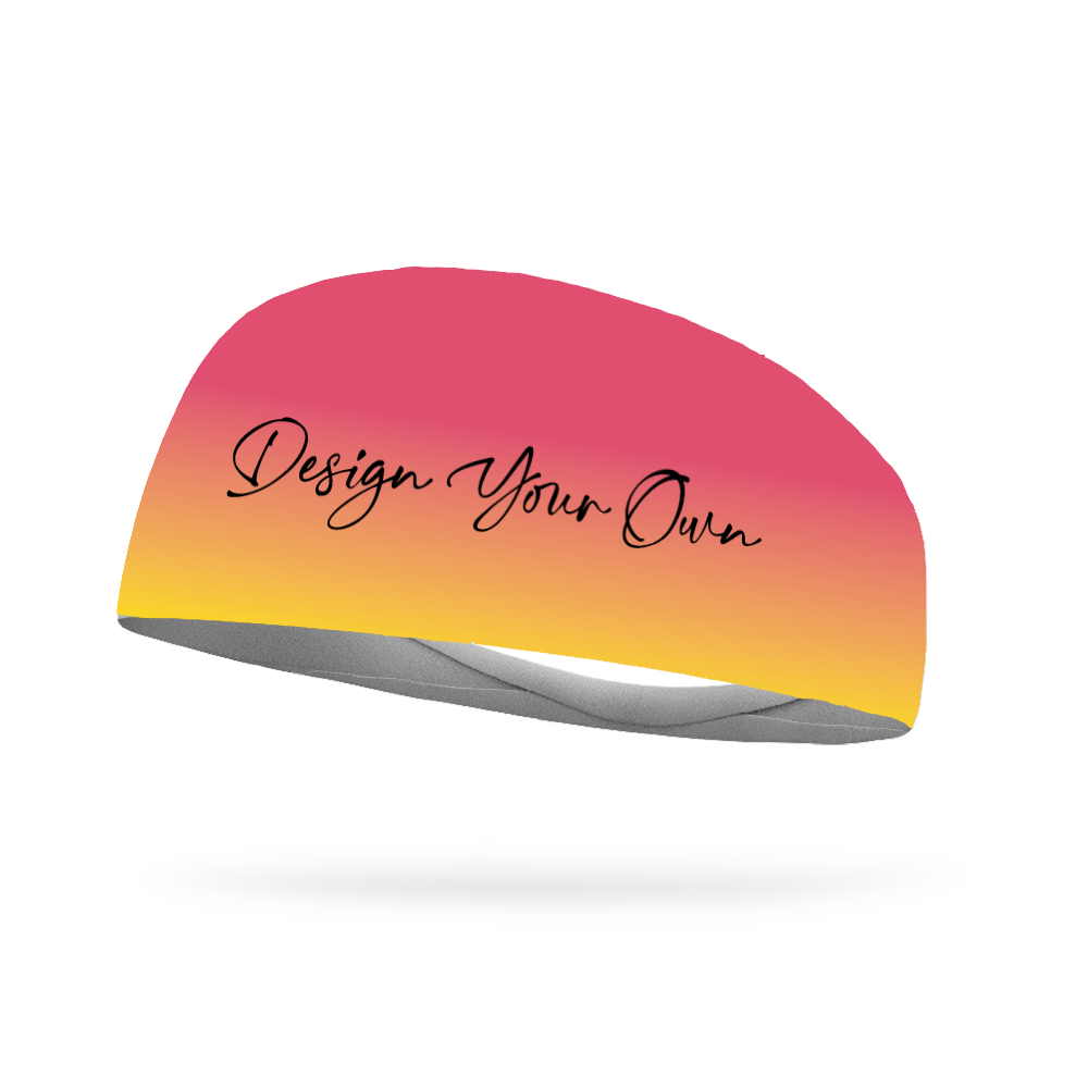 Ombre Custom Text Tapered Headband