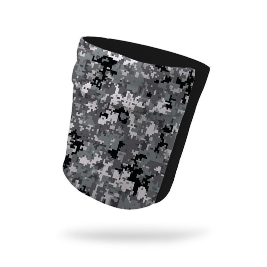 Digital Camo Gray and Black Wicking Armband 6.22" Height