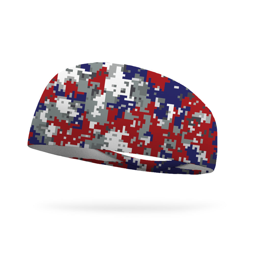 Digital Camo Americana Wicking Headband