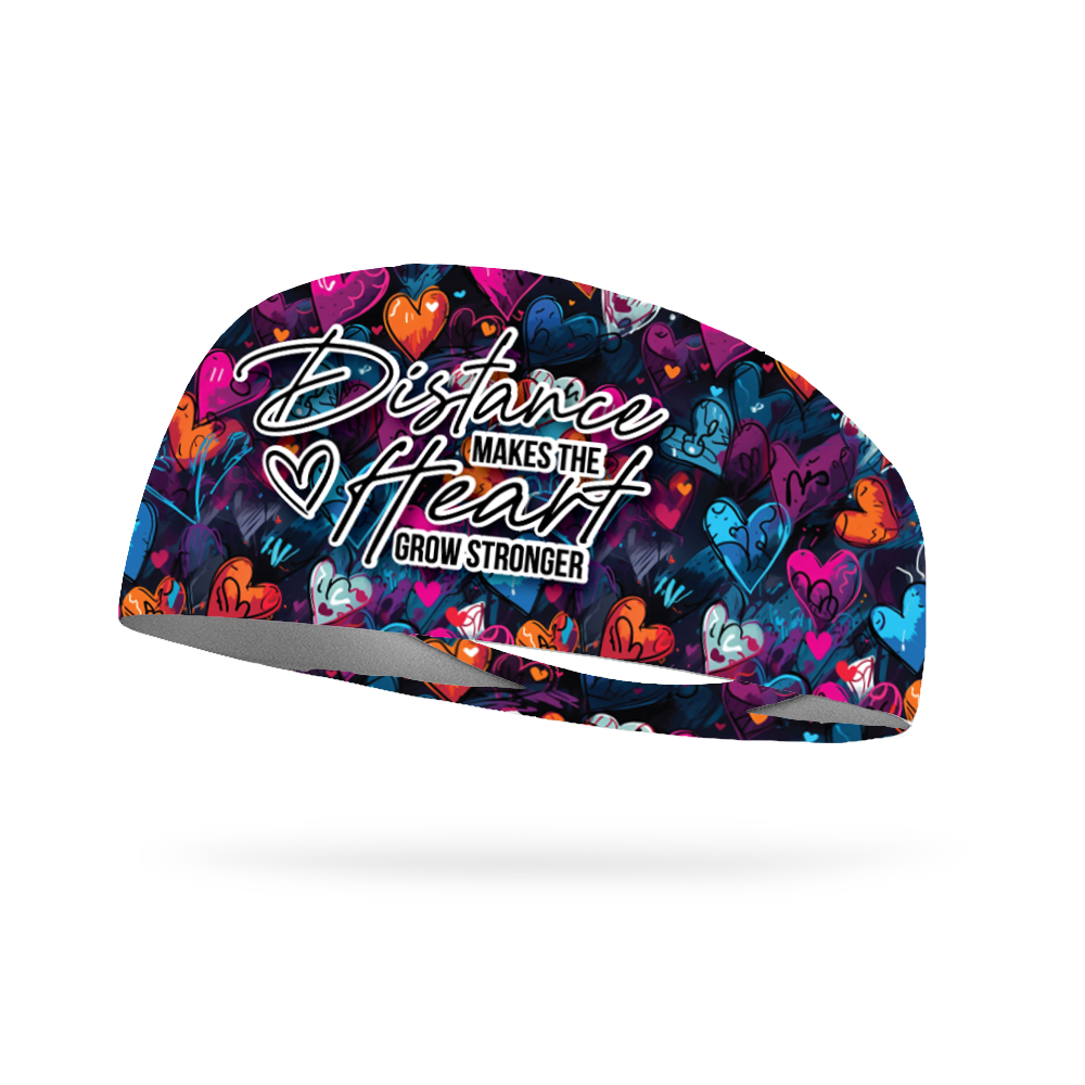 Distance Make the Heart Grow Stronger Wicking Headband