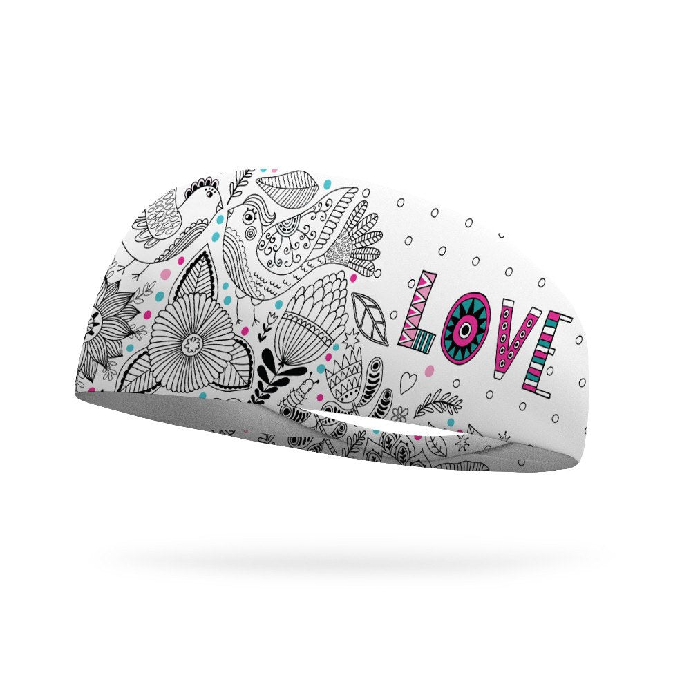 Doodle Love Wicking Headband - Bondi Band