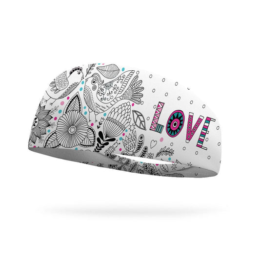 Doodle Love Wicking Headband - Bondi Band