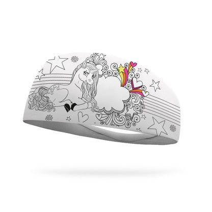 Doodle Unicorn Wicking Headband - Bondi Band