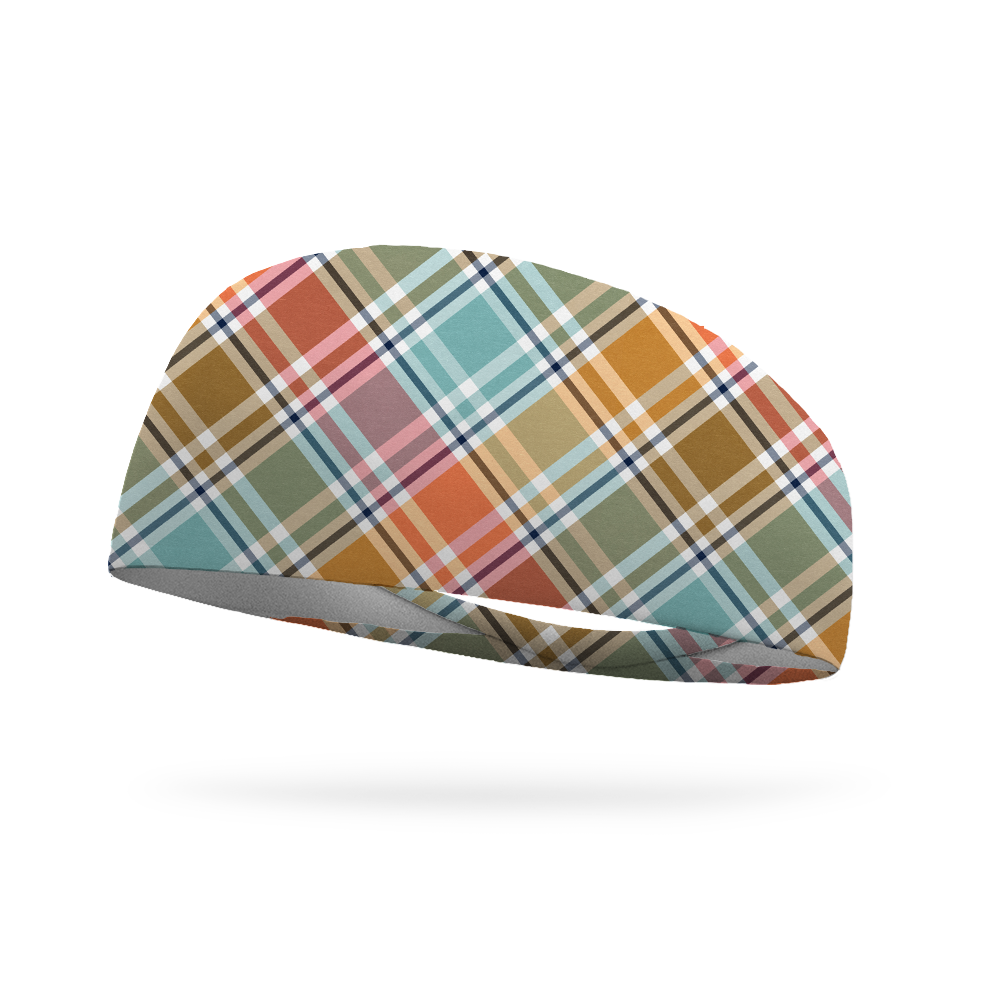 Fall Tartan Wicking Performance Headband