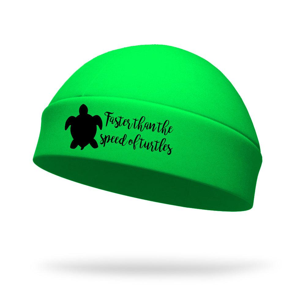 Faster Than the Speed of Turtles Wicking Regular Hat - Black Logo