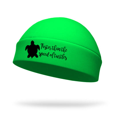 Faster Than the Speed of Turtles Wicking Regular Hat - Black Logo