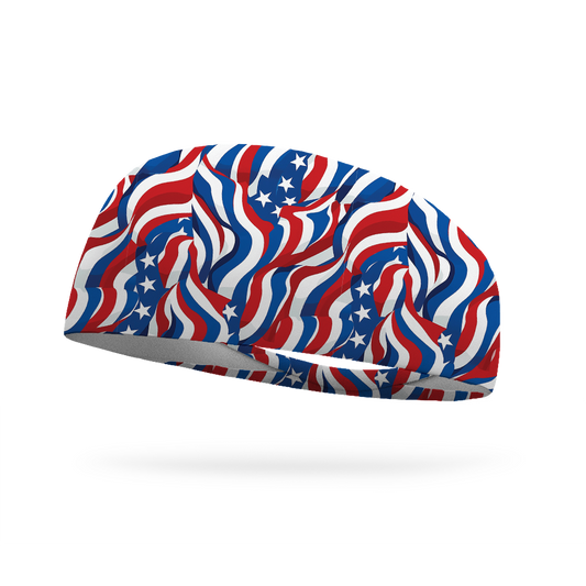 Flag Ripple Wicking Headband