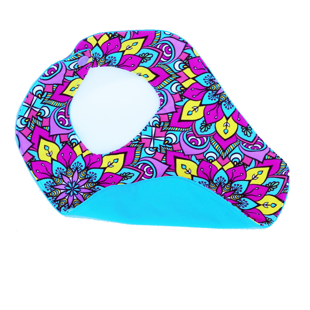 Floral Colorburst Reversible Wicki Bib