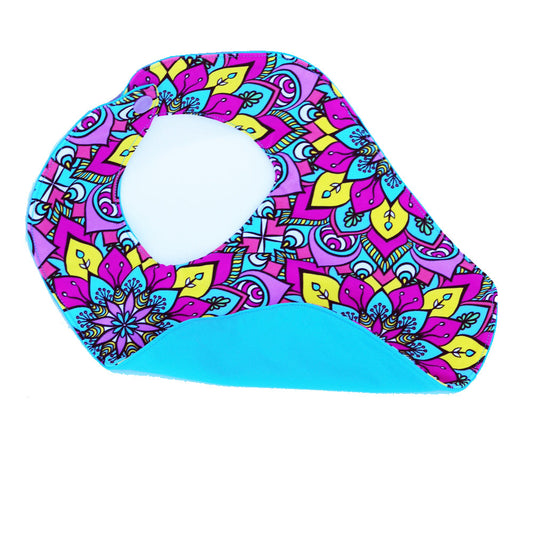 Floral Colorburst Reversible Wicki Bib