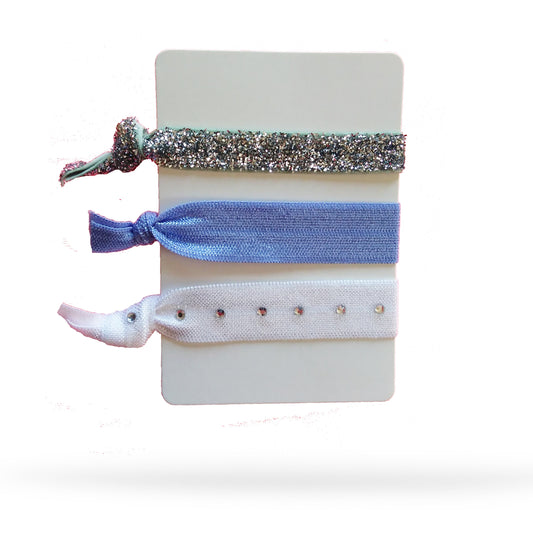 Glass Slipper Pack of 3 Hair Ties