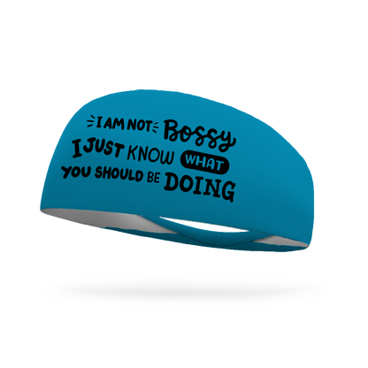 I Am Not Bossy Wicking Headband