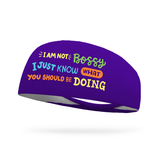 I Am Not Bossy Wicking Headband