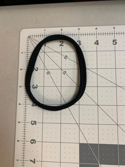 XL Seamless Jersey Pack of 5 Hair Ties (available in black or white)