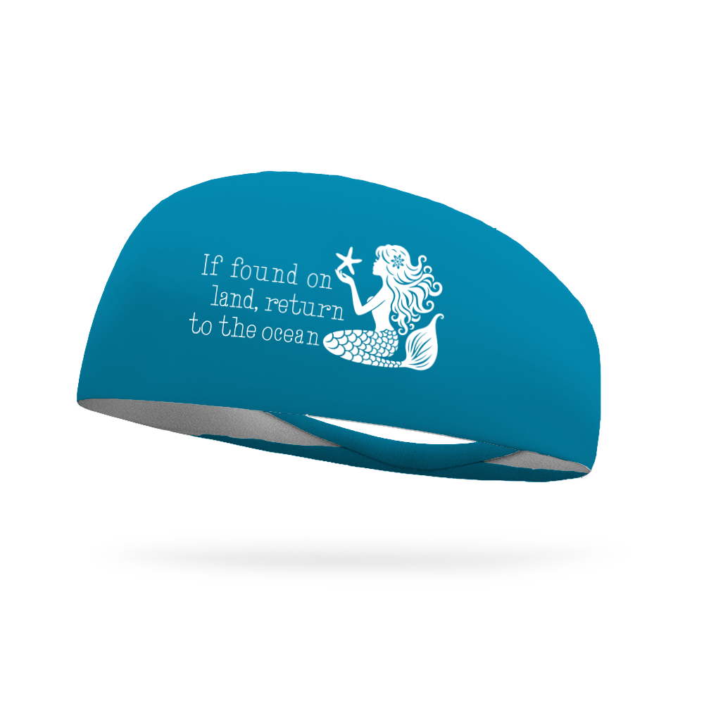 If Found On Land Mermaid Wicking Headband