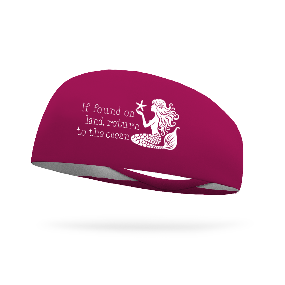If Found On Land Mermaid Wicking Headband