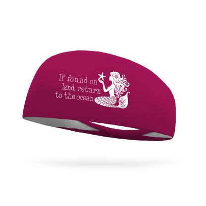 If Found On Land Mermaid Wicking Headband