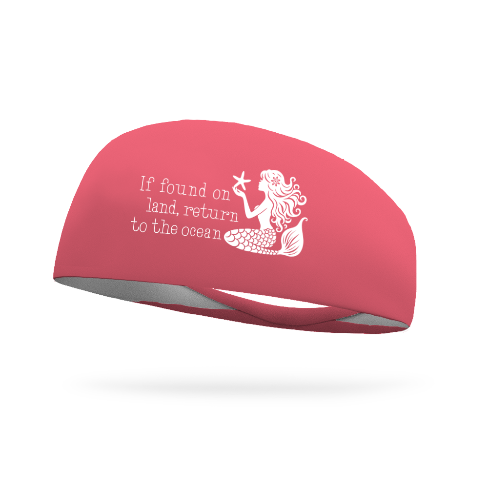 If Found On Land Mermaid Wicking Headband