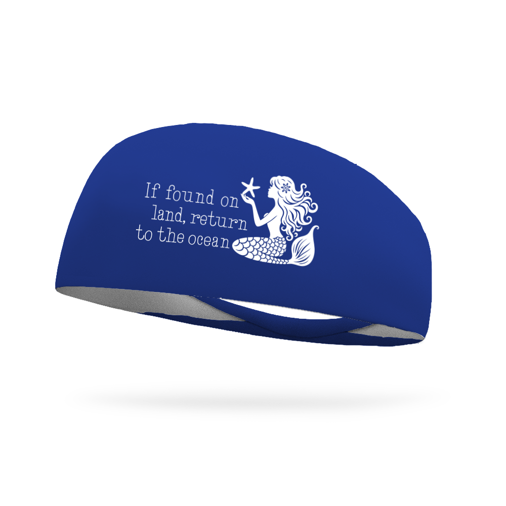 If Found On Land Mermaid Wicking Headband