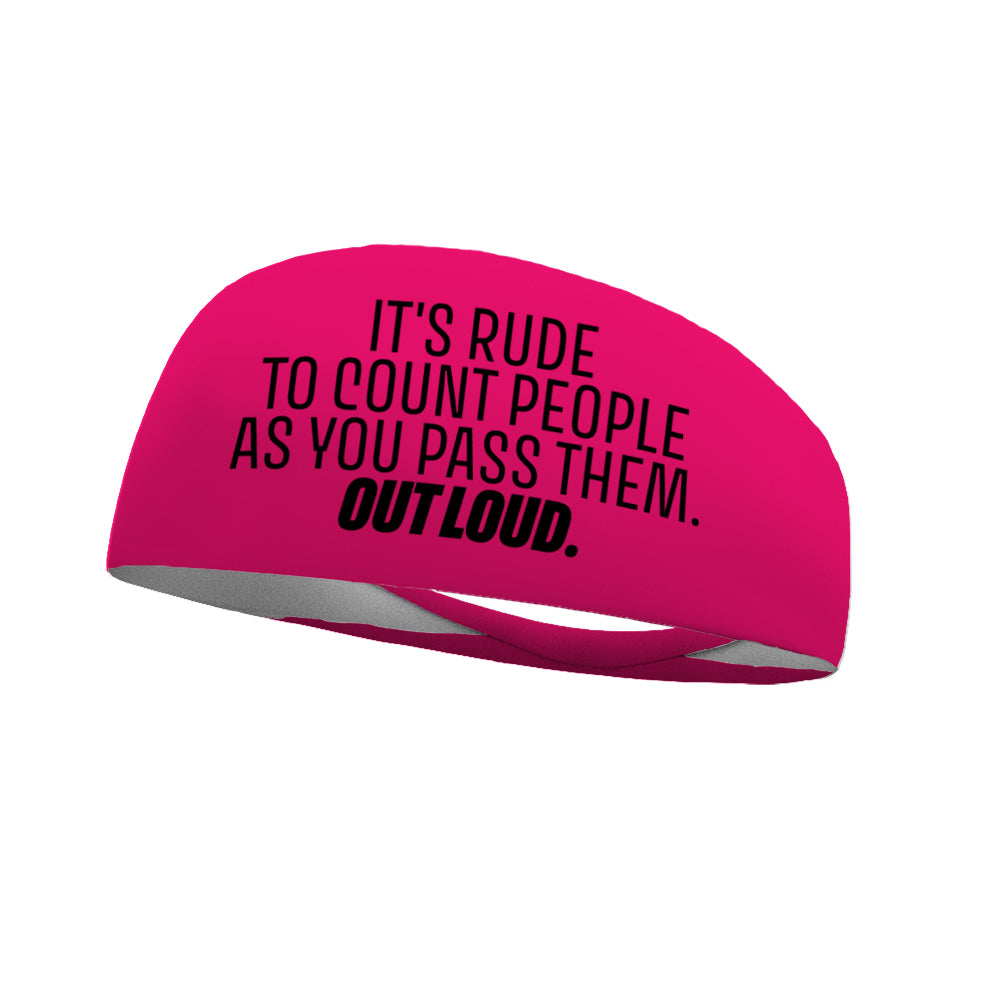 It's Rude Wicking Performance Headband
