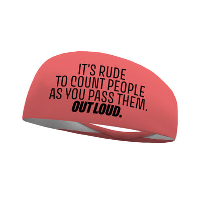 It's Rude Wicking Performance Headband