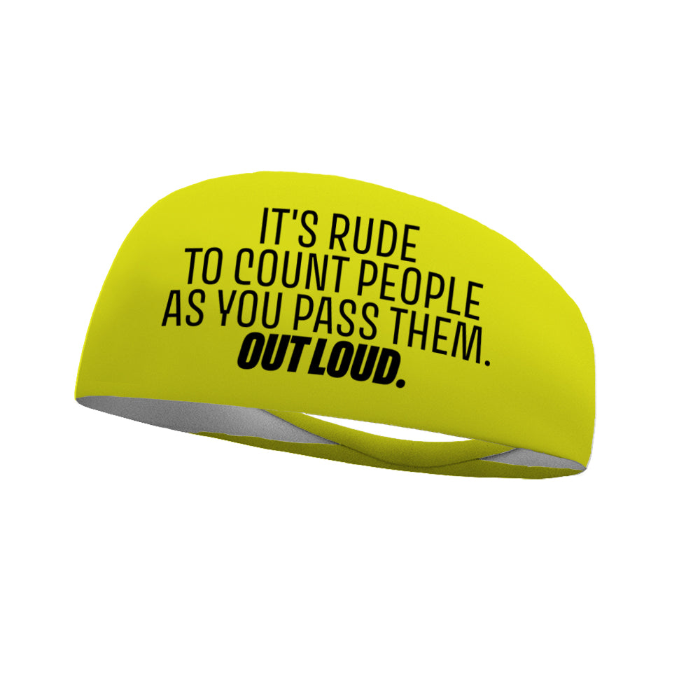 It's Rude Wicking Performance Headband