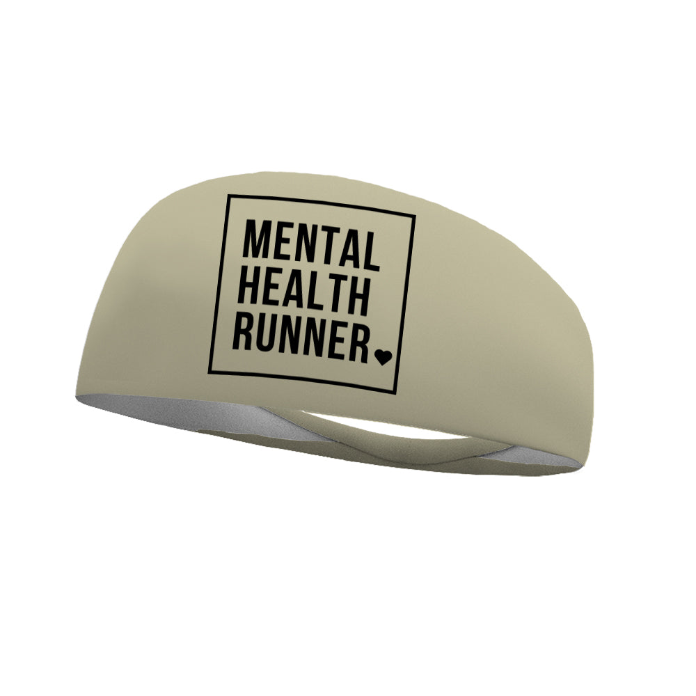 Still I Run Foundation Mental Health Runner (Black Logo) Wicking Headband