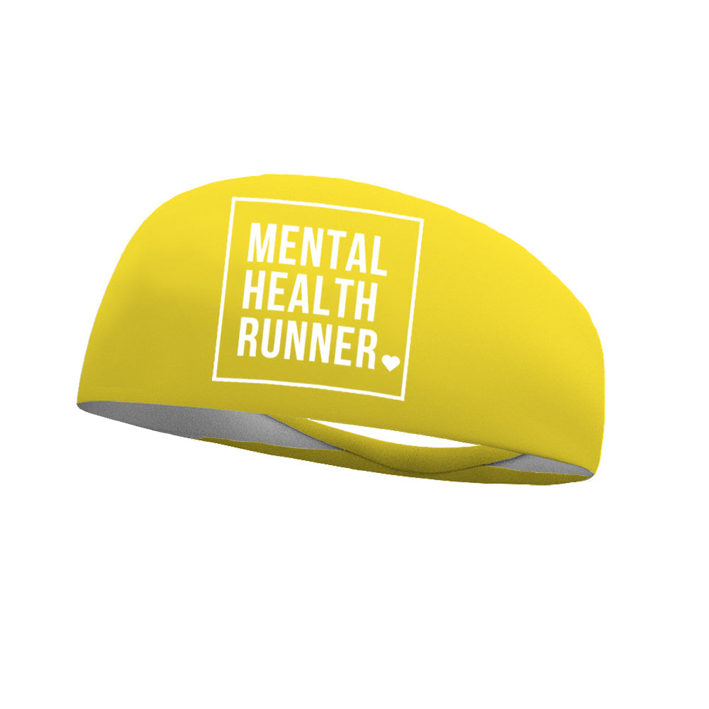 Still I Run Foundation Mental Health Runner (White Logo) Wicking Headband