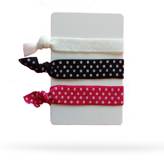 Minnie Dots Pack of 3 Hair Ties