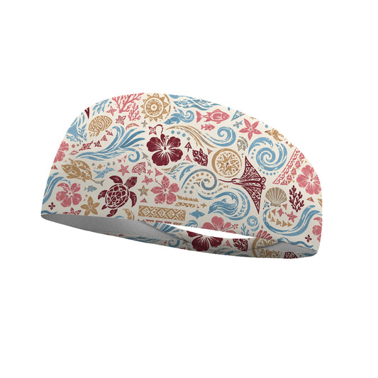 Oceana Watercolor Wicking Performance Headband