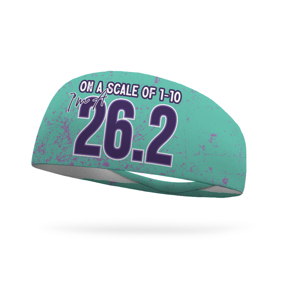 On A Scale of 1-10, I'm A 26.2 Wicking Headband