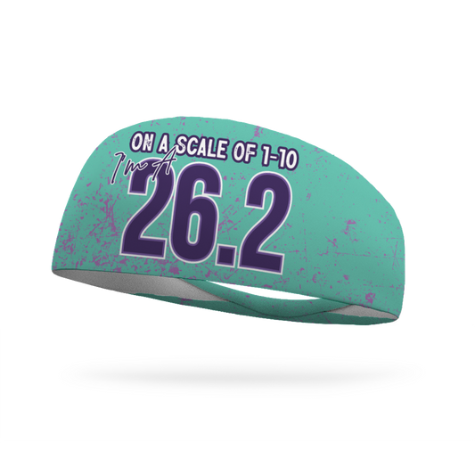 On A Scale of 1-10, I'm A 26.2 Wicking Headband