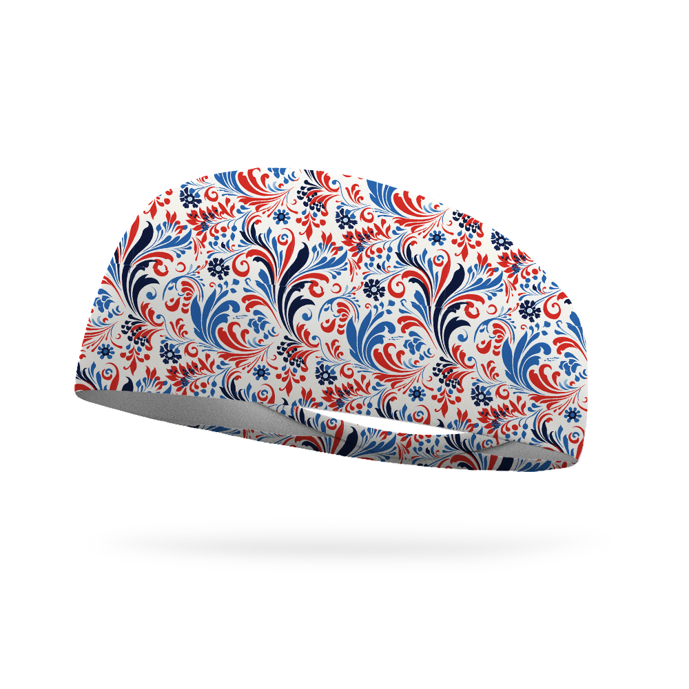 Patriotic Paisley Wicking Headband