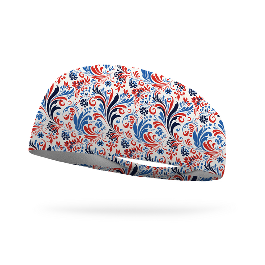 Patriotic Paisley Wicking Headband