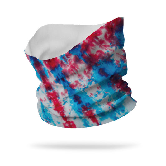 Patriotic Tie Dye Wicking Neck Gaiter