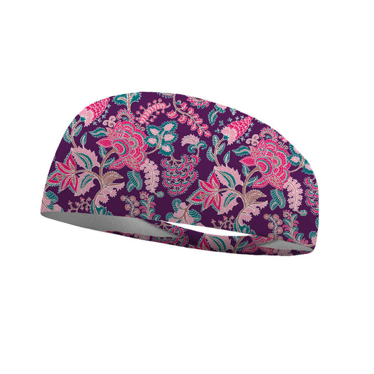 4-inch patterned headband with Goddess Garden design for adults and kids, ideal for fitness, casual wear, and active lifestyles, offering a stylish accessory for every outfit.